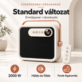 Badheizlüfter 2000W – Elektrischer Heizlüfter mit Fernbedienung & Touchdisplay