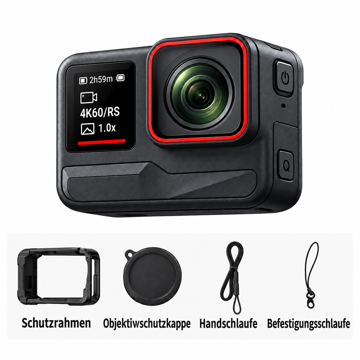 4K Action Kamera 60 FPS – Wasserdichte Action Cam mit Bildstabilisierung & WLAN